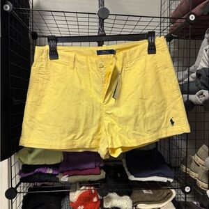 Ralph Lauren Women's Bright Yellow Shorts